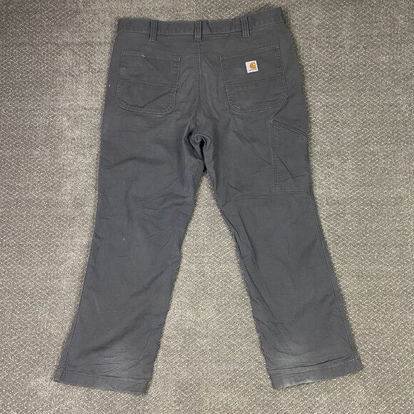 Carhartt Rugged Flex Relaxed Fit Canvas Work Pants Men's 38 x 30 Fits 39x29 Gray - Picture 5 of 16